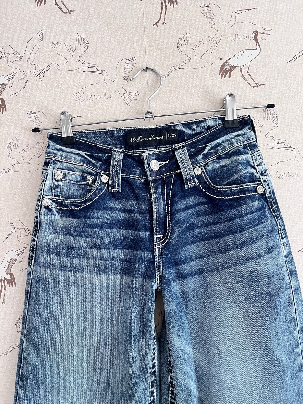 Stella in dreams Y2K low rise wide leg embellished jeans‎ - Picture 4 of 6